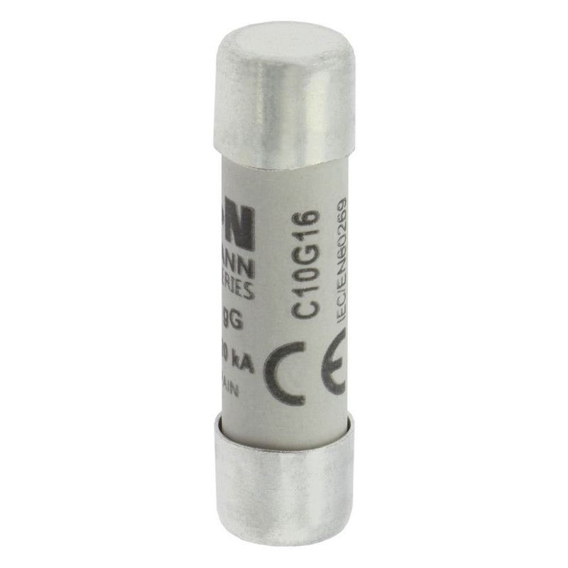 Eaton - Zylindrische Sicherung Sicherungseinsatz Nieders. C10G16 16A AC 500V 120kA − 10 Stück
