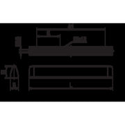 Ridi-Leuchten - Decken-/Wandleuchte Spiegelleuchte mit LEDTube SPN-SET #0450045/676 4000K R1X085/25ND