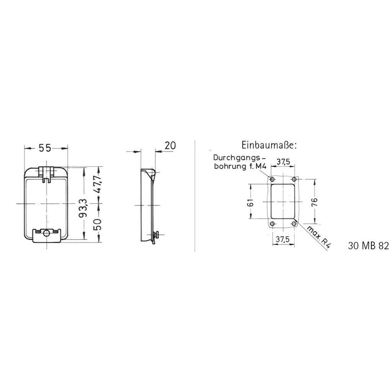 Bals Elektrotech - Zubehör/Ersatzteile für CEE-Steckvorrichtungen (IEC 60309) BetätigungsklappeIP44 58511