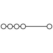 Phoenix Contact - Durchgangs-Reihenklemme Potenzialsammelklemme UKH 70/4X10 16-95qmm, B20,3mm gr − 10 Stück