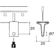 Niedax - Befestigungsklammer T-Blechabhänger LH-25 − 100 Stück