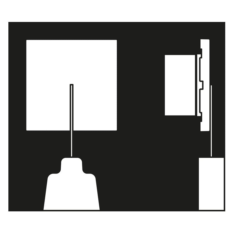 Jung - Behindertenelement für Installationsschalterprogramme Notrufsystem Zugtaster NRS LC 0834 ZT 212 ceruleen vif