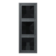 Jung - Abdeckrahmen Rahmen 3-fach LC 983 202 gris fonce 31