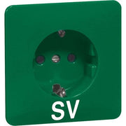 Peha - Schalter-/Steckdosenkombination Steckdose D 80.6611 SI GRÜN SV