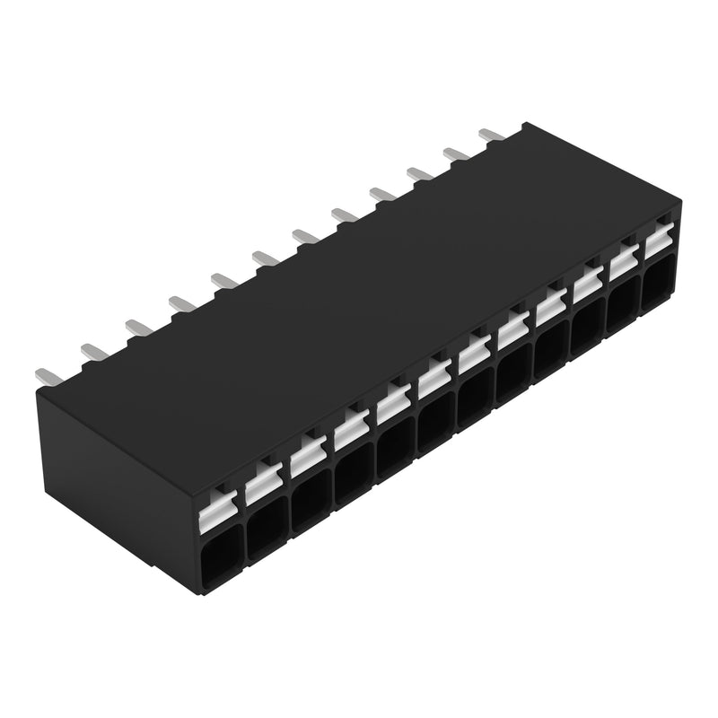 WAGO - Leiterplattenklemme THR-Leiterplattenklemme 2086-1112 Drücker,1,5mm²,sw − 72 Stück