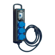 Walther Werke - CEE-Steckdosen-Kombination (IEC 60309) Steckdosenleiste 6400004A Tragb.Vollgummi 16A