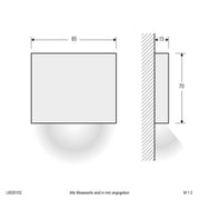 EVN Lichttechnik - Decken-/Wandleuchte LED-Wandanbauleuchte L6530102 ws 3000K 24VDC IP65