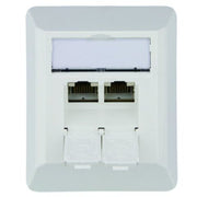 Telegärtner - Kommunikationsanschlussdose Kupfer Anschlussdose AMJ45 8/8K 100023002 Ap Cat6A aws 80x65mm