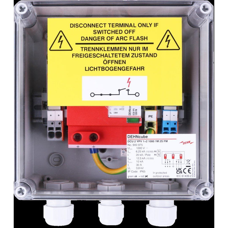 DEHN - Photovoltaik-DC-Stringbox Generatoranschlusskasten DCU2YPV1+210001M2SFM für PV-Anlagen