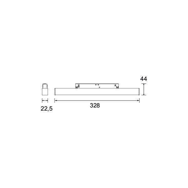Brumberg Leuchten - Downlight/Strahler/Flutlicht LED 48V Linear-Leuchte 43111083 dimmbar