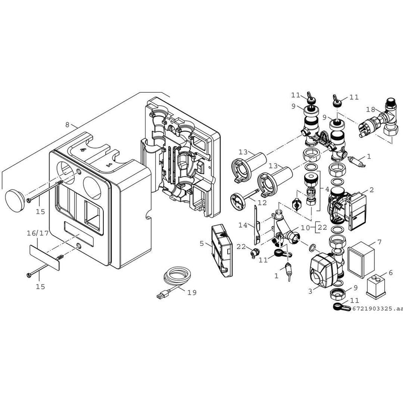 Bosch Thermotechnik - Zubehör/Ersatzteile für Zentralheizung Nachfüllanlage Bypassentsalzungsmodul 7736606095 Mobil 600l/h