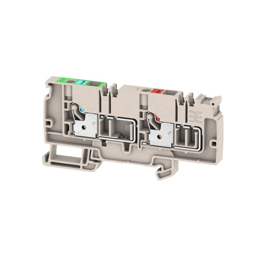 Weidmüller - Durchgangs-Reihenklemme Einspeiseklemme AAP13 6 FE-LO 6qmm, 250V, 41A − 20 Stück