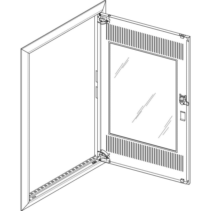 ABN - Tür/Bedientableau (Schaltschrank) Blendrahmen mit Mediatür GBRU26TM für UP-VT,2x6-reihig