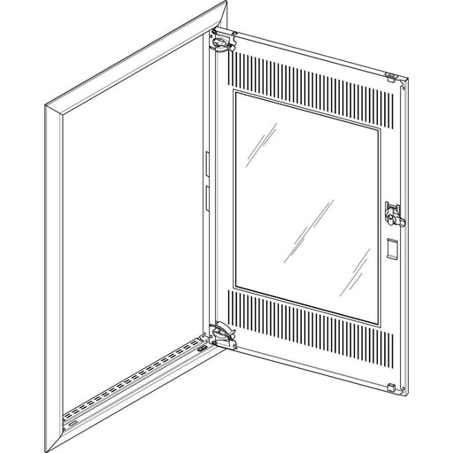 ABN - Tür/Bedientableau (Schaltschrank) Blendrahmen mit Mediatür GBRU26TM für UP-VT,2x6-reihig