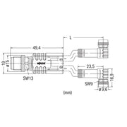 WAGO - Konfektioniertes Sensor-Aktor-Kabel Sensor-/Aktorleitung 756-5514/040-010 M12A-Stecker axial