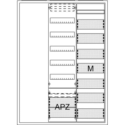Striebel&John - Zähler-Komplettschrank Ausbauschrank AA37A1AM APA37 1F1V5A2M1