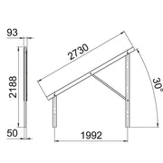 OBO Bettermann - Photovoltaik-Montagesystem Vormontierter Träger VT 30S FT für Freiflächensyste
