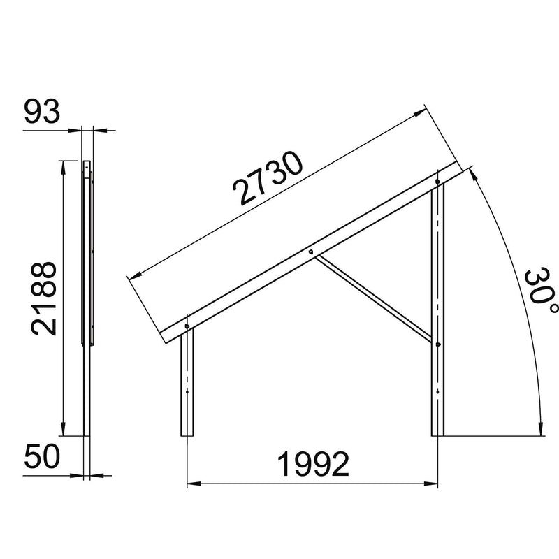 OBO Bettermann - Photovoltaik-Montagesystem Vormontierter Träger VT 30S FT für Freiflächensyste