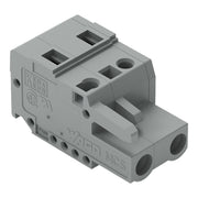 WAGO - Kabelsteckverbinder für Leiterplattensteckverbinder 1-Leiter-Federleiste 231-202/026-000 CAGECLAMP,2,5 mm²,gr − 100 Stück