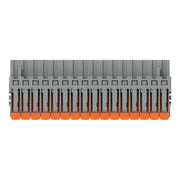 WAGO - Kabelsteckverbinder für Leiterplattensteckverbinder 1-Leiter-Federleiste,Hebel 2231-1116/327-000 PushinCAGECLAMP,grau − 25 Stück