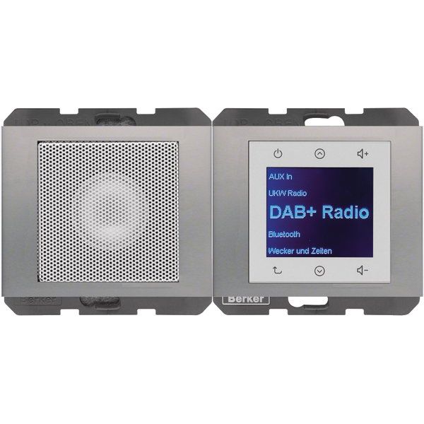 Berker - Elektronik-Gerät für Installationsschalterprogramme Radio mit Lautspr. DAB+, B 30807004 t.,K.x edelst