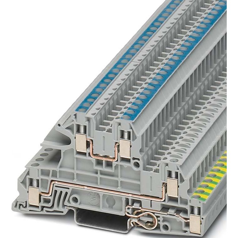 Phoenix Contact - Installations-Etagenklemme Installationsetagenklemme UTI 2,5-PE/L/N 0,2-4qmm 5,2mm gr