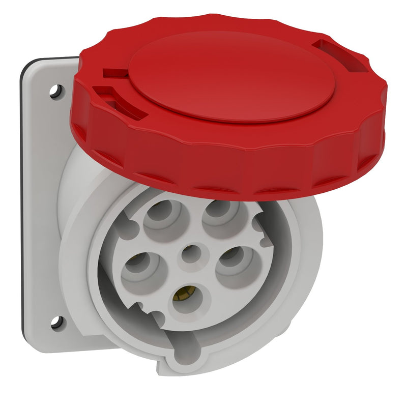 Schneider Electric - CEE-Anbausteckdose (IEC 60309) Industriesteckdose 81283 gew., 63A, 3p+N+E − 1 Stück