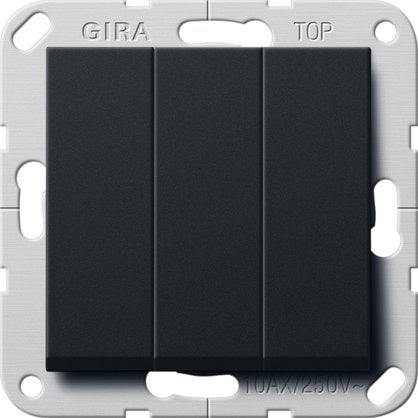 Gira - Installationsschalter Wippschalter 2830005 BS 3-f. Aus sw
