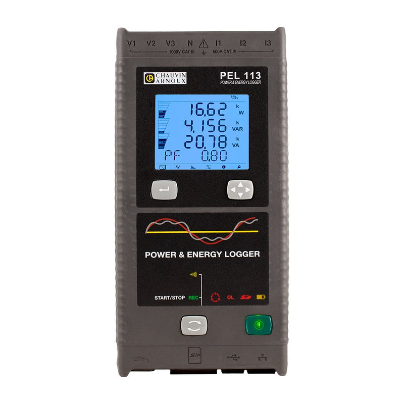 Chauvin Arnoux - Netz- und Leistungsanalysator Leistungs-Energierecorder PEL 113 #P01157157 ohne Stromwandler
