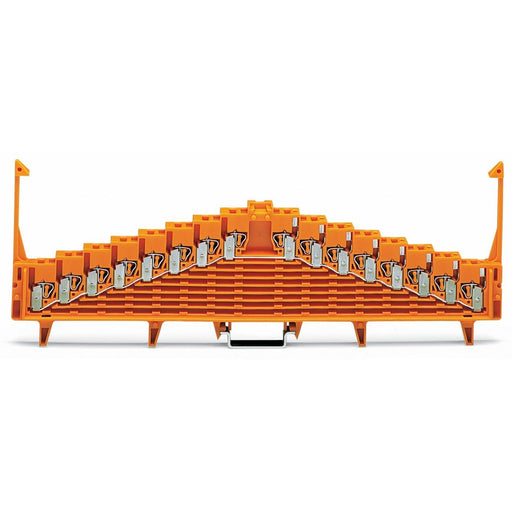 WAGO - Durchgangs-Reihenklemme 8-Etagen-Potentialklemme 727-125/003-000 gebrückt,orange − 25 Stück