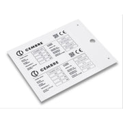 Cembre - Kennzeichnungsmaterial 48702-HF MG-VRT-R PC 62X88 48702-HF MM M-GRAU − 50 Stück
