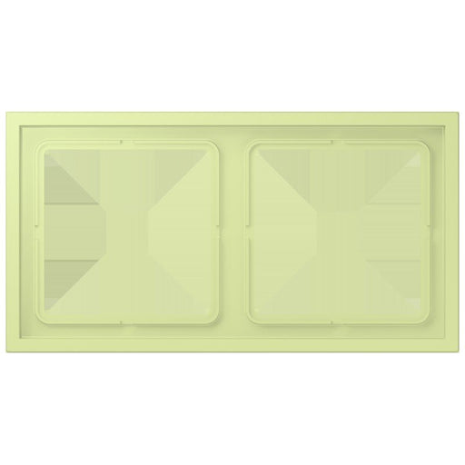 Jung - Abdeckrahmen Rahmen 2-fach LCZ 982 BF 222 vert jaune clair