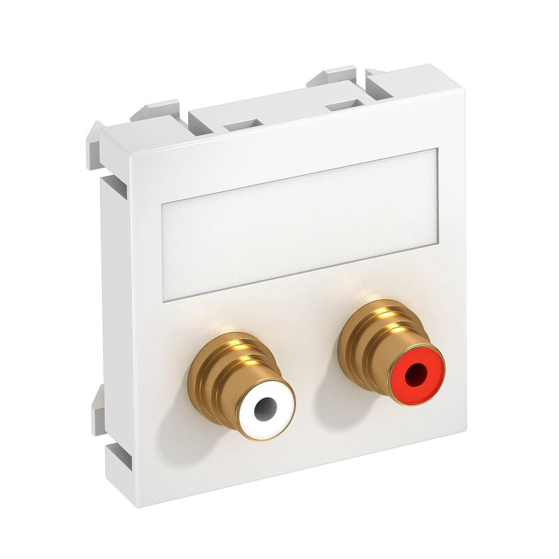OBO Bettermann - Einsatz/Abdeckung für Kommunikationstechnik Multimediaträger MTG-2R F RW1 45x45mm rws