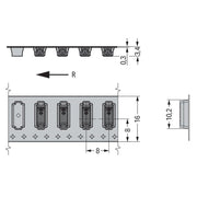 WAGO GmbH & Co. KG - Ein- und mehrpolige Klemmenleiste SMD-Leiterplattenklemme 2059-321/998-403 Maß 3 mm,schwarz − 31800 Stück