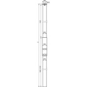 DEHN - Zubehör/Ersatzteile für Erdung und Blitzschutz Stützrohr GFK/Al SR D50 M10 4700GFKAL D50mm L4700mm
