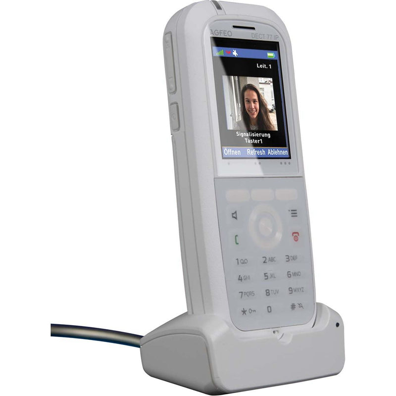 Agfeo - VoIP-Telefon DECT-IP-Telefon DECT 77 IP ws 2" Farbdisplay ws