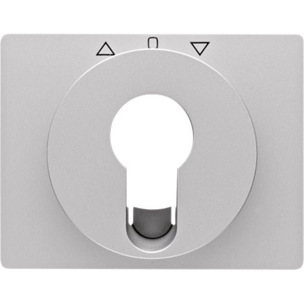 Berker - Abdeckung/Bedienelement für Installationsschalterprogramme Zentralstück Alu 15047103 f. Schlüsselschalter