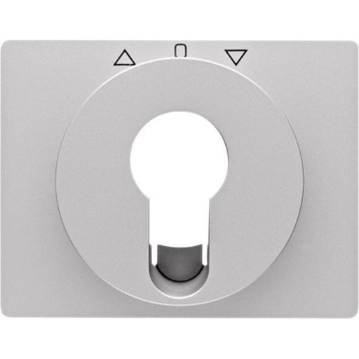 Berker - Abdeckung/Bedienelement für Installationsschalterprogramme Zentralstück Alu 15047103 f. Schlüsselschalter