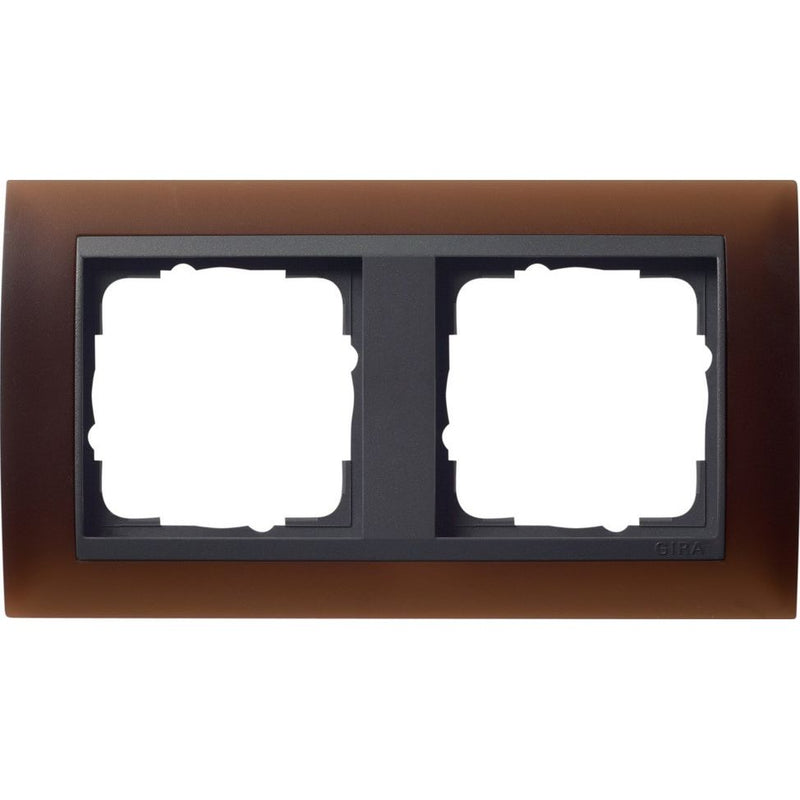 Gira - Abdeckrahmen 2f.opak dbr 021213