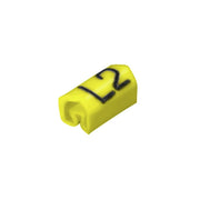 Weidmüller - Kabelmarkierungssystem Leitermarkierer CLIC02-6 GE/SW L2 MP 6x3,4mm,PVC,weich,ge − 100 Stück