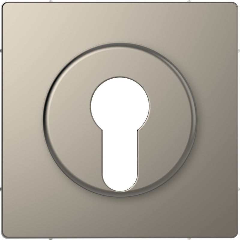 Merten - Abdeckung/Bedienelement für Installationsschalterprogramme Zentralplatte nickelmet MEG3886-6050 Wechsel-Rastschalter