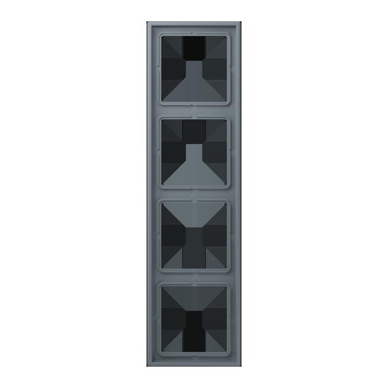 Jung - Abdeckrahmen Rahmen 4-fach LC 984 251 gris 59
