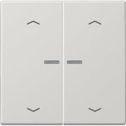 Jung - Abdeckung/Bedienelement für Installationsschalterprogramme Wippe LS 102 KO5P LG f.S-Taster KO,Pfeile
