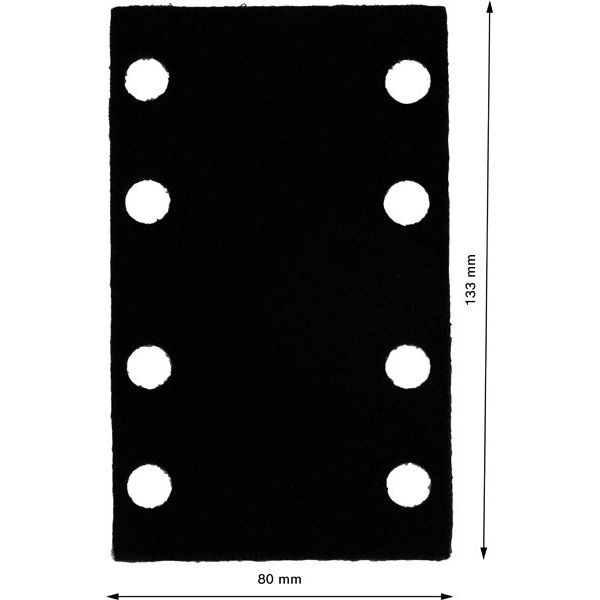 Bosch - Stützteller für Schleifwerkzeug Schleiftellerschoner, 2608000813 80 x 133 mm, 2x