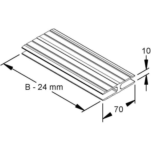 Niedax - Deckel für Kabeltragsystem Deckelstossbrücke DSBA 400