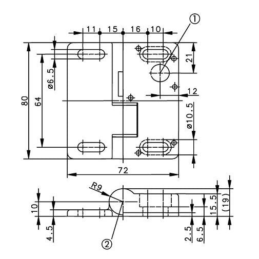 Bernstein - Scharnierschalter Sicherer Scharnierschalter SHS-A1Z-SR-BG Zink-Druckguss