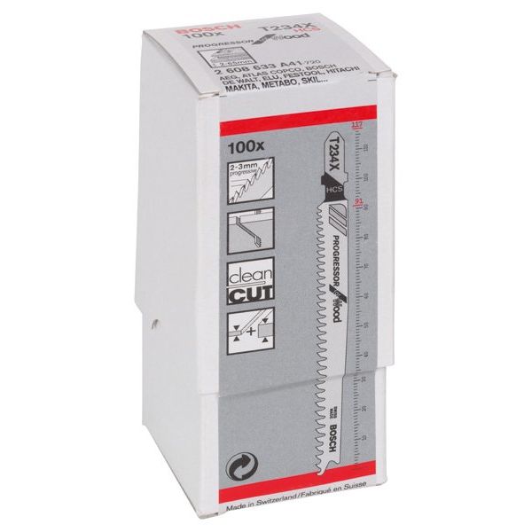 Bosch - Stichsägeblatt T 234 X 2608633A41 Progressor for Wood