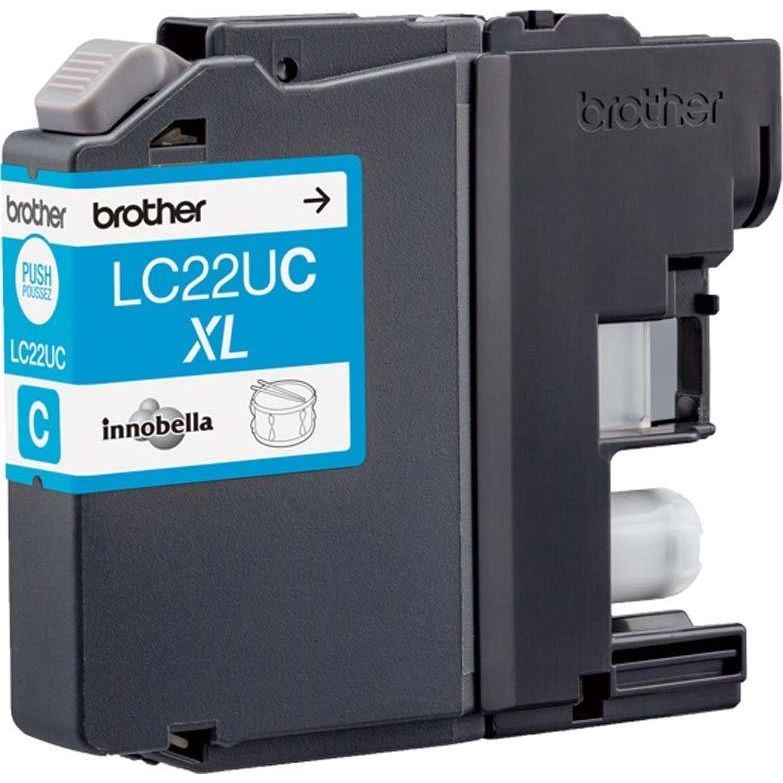 Brother - Verbrauchsmaterial für Telefax/Drucker/MFC Tintenpatrone LC-22UC cyan