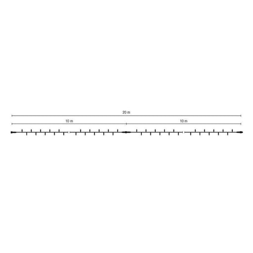 Scharnberger+Hasenbein - Festbeleuchtung LED-String-Lite 120 20m 58231 230V out ws LED:blau
