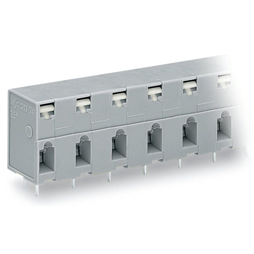 WAGO - Leiterplattenklemme 741-503 Drücker,2,5 mm²,grau − 40 Stück